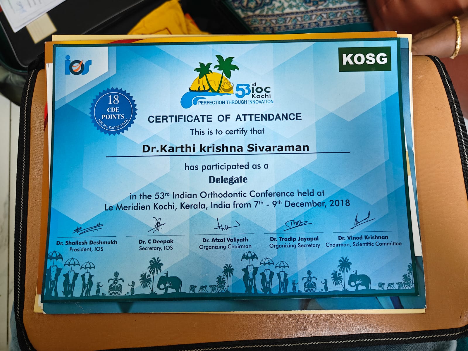 53rd Indian Orthodontic Conference — Kochi