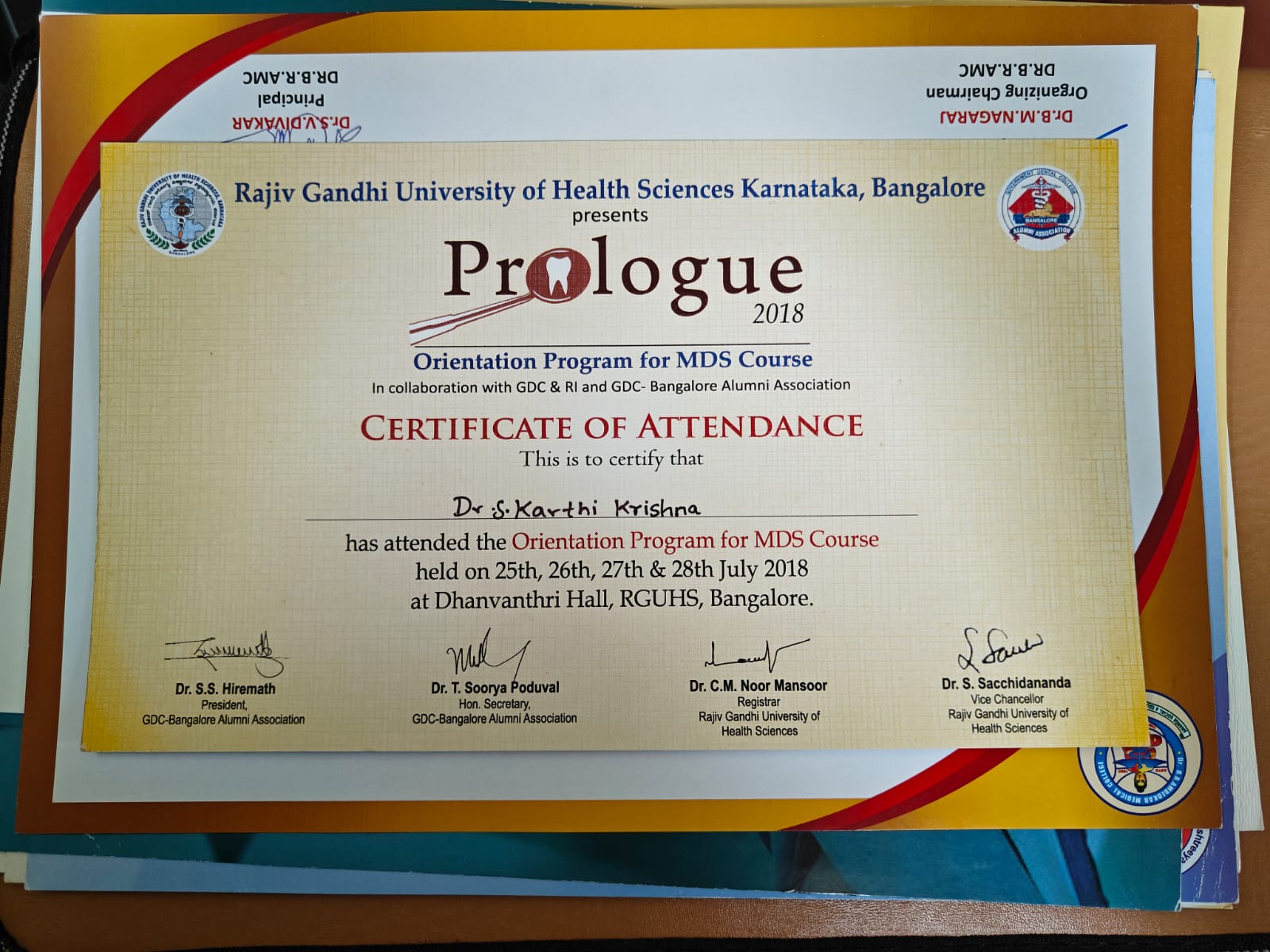 RGUHS Prologue MDS Orientation Program